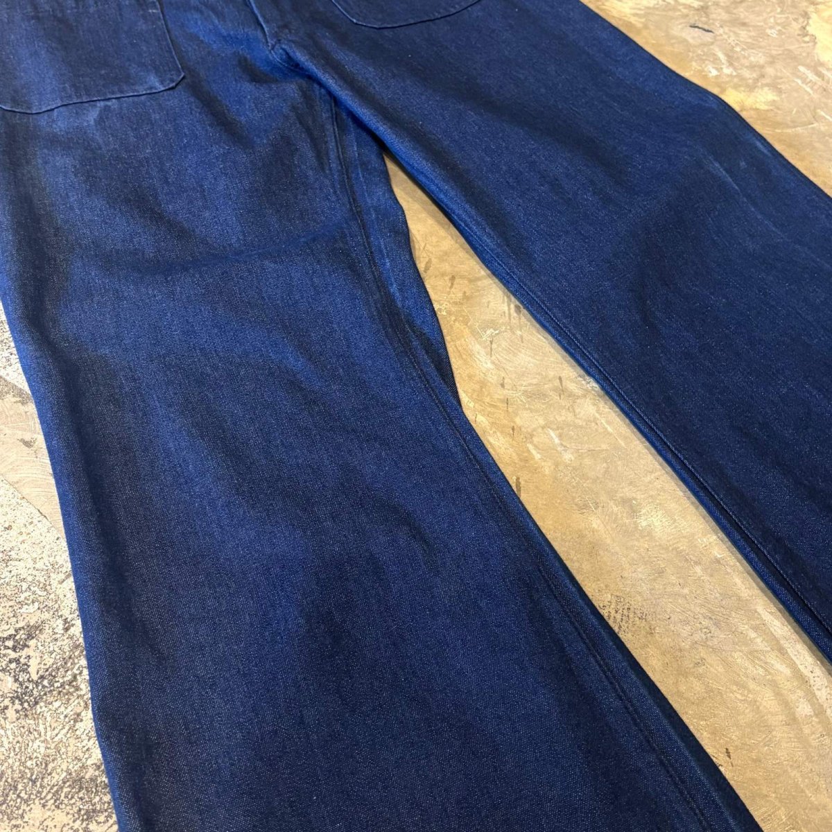 画像5: US NAVY FLARE SILHOUETTE TROUSERS / W32 / MADE IN ITALY (5)