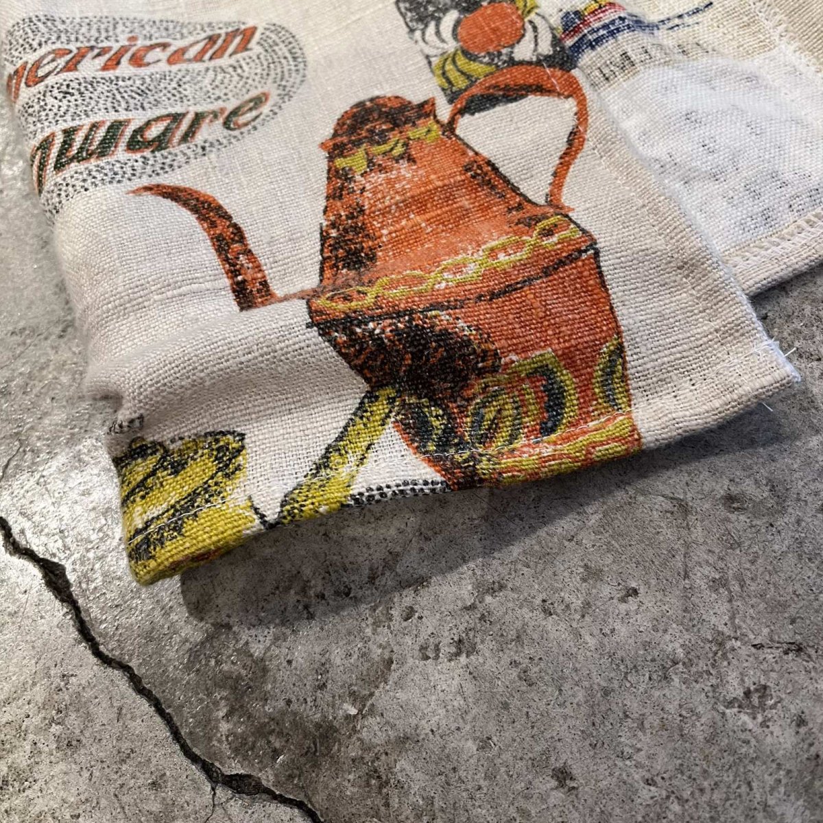 画像5: 【Wiz&Witch】"UNITED" WORK POCKET VTG WRAP SKIRT / FREE (5)