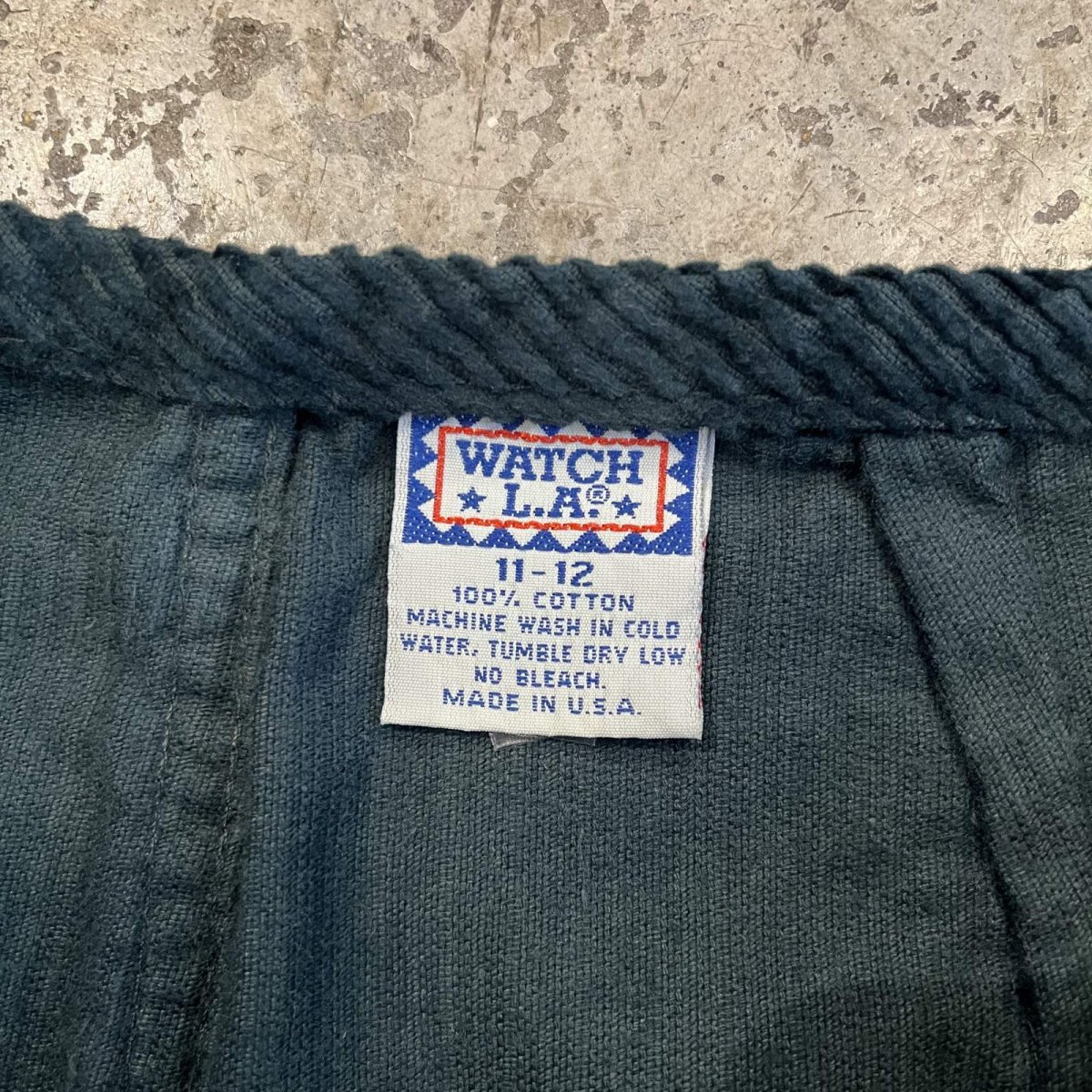 画像12: DEAD STOCK FRONT LACE UP DESIGN COLOR CORDUROY PANTS / W29~30(11~12) / MADE IN USA (12)