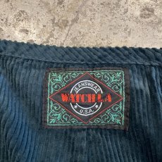 画像11: DEAD STOCK FRONT LACE UP DESIGN COLOR CORDUROY PANTS / W29~30(11~12) / MADE IN USA (11)