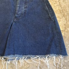 画像4: SIDE ADJUSTER CUT OFF DESIGN DENIM SHORT PANTS / FREE~W28 (4)
