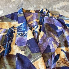 画像10: ART GRAPHIC DOUBLE BREASTED JACKET / Mens L (10)