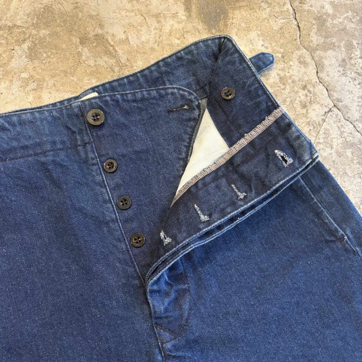 画像6: SIDE ADJUSTER CUT OFF DESIGN DENIM SHORT PANTS / FREE~W28 (6)