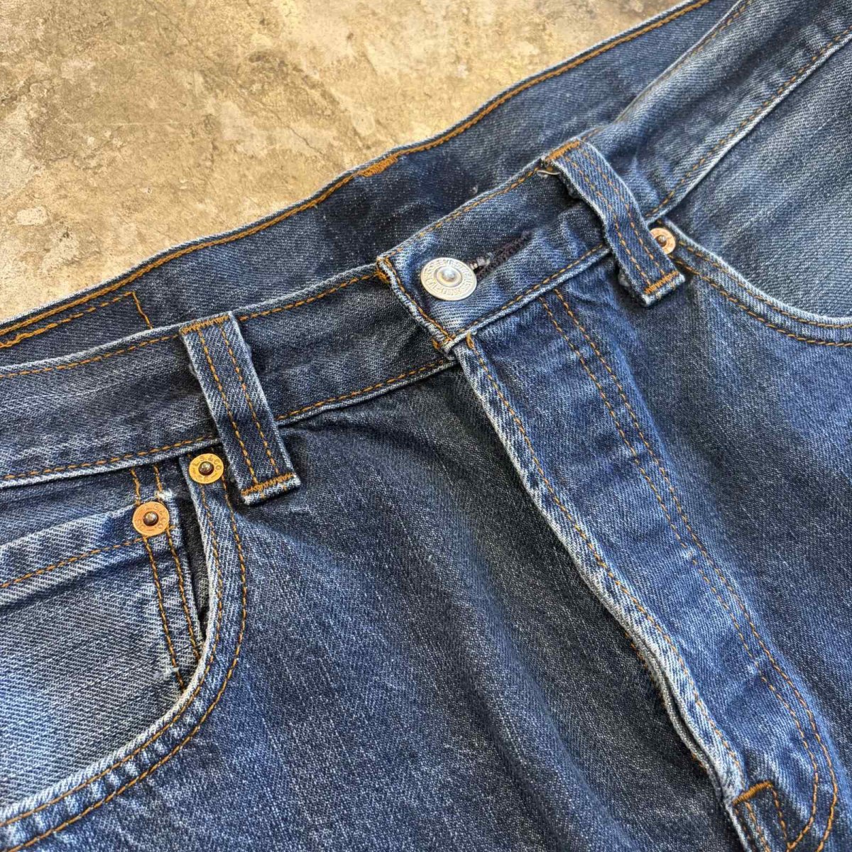 画像3: 【Levi's】CUT OFF BLUE DENIM SKIRT / W33 (3)