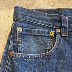 画像4: 【Levi's】CUT OFF BLUE DENIM SKIRT / W33 (4)