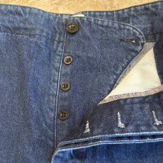 画像8: SIDE ADJUSTER CUT OFF DESIGN DENIM SHORT PANTS / FREE~W28 (8)