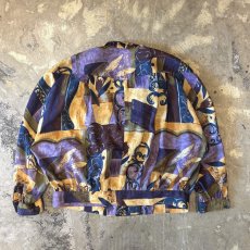 画像2: ART GRAPHIC DOUBLE BREASTED JACKET / Mens L (2)
