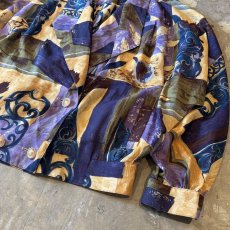 画像6: ART GRAPHIC DOUBLE BREASTED JACKET / Mens L (6)