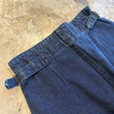 画像9: SIDE ADJUSTER CUT OFF DESIGN DENIM SHORT PANTS / FREE~W28 (9)
