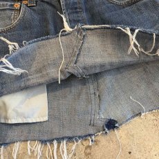 画像5: 【Levi's】CUT OFF BLUE DENIM SKIRT / W33 (5)