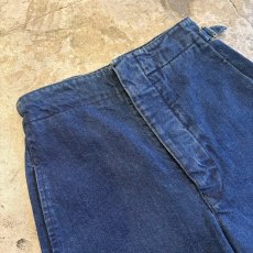 画像3: SIDE ADJUSTER CUT OFF DESIGN DENIM SHORT PANTS / FREE~W28 (3)