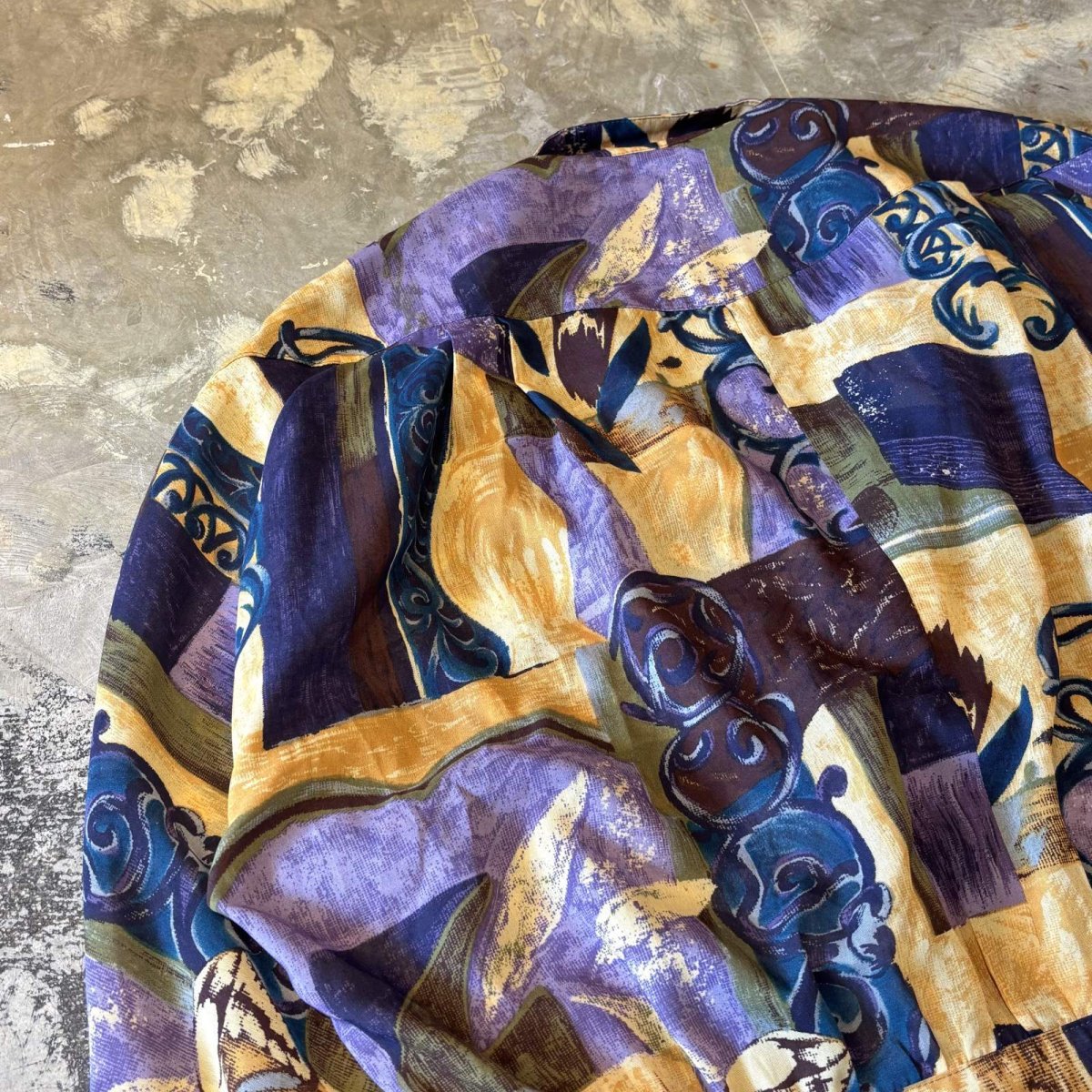 画像9: ART GRAPHIC DOUBLE BREASTED JACKET / Mens L (9)
