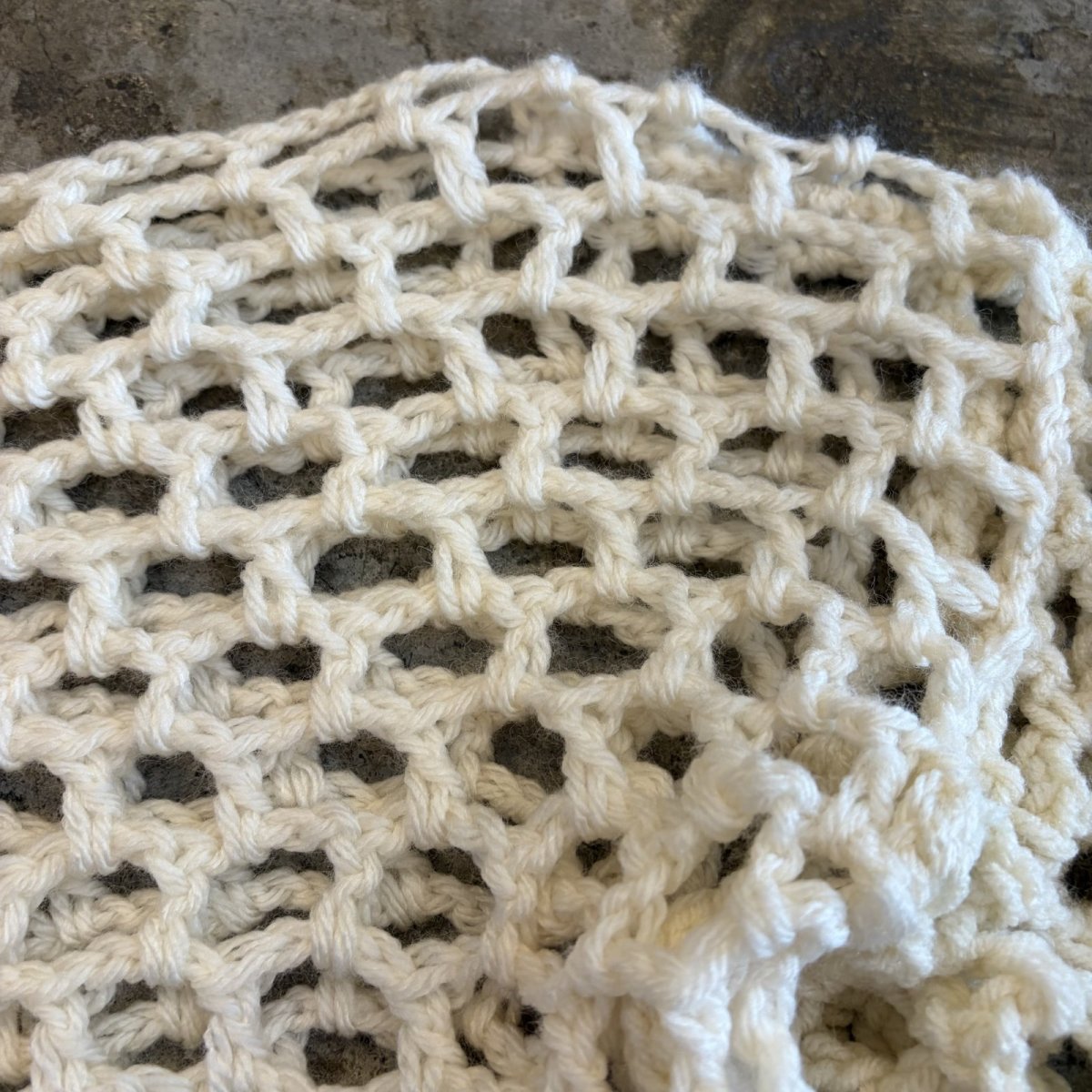 画像6: KNIT MESH DESIGN LOWGAUGE SHORT TOPS / Ladies M (6)