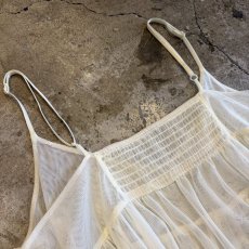 画像8: DESIGN TULLE LONG CAMISOLE ONE PIECE / Ladies M~L (8)