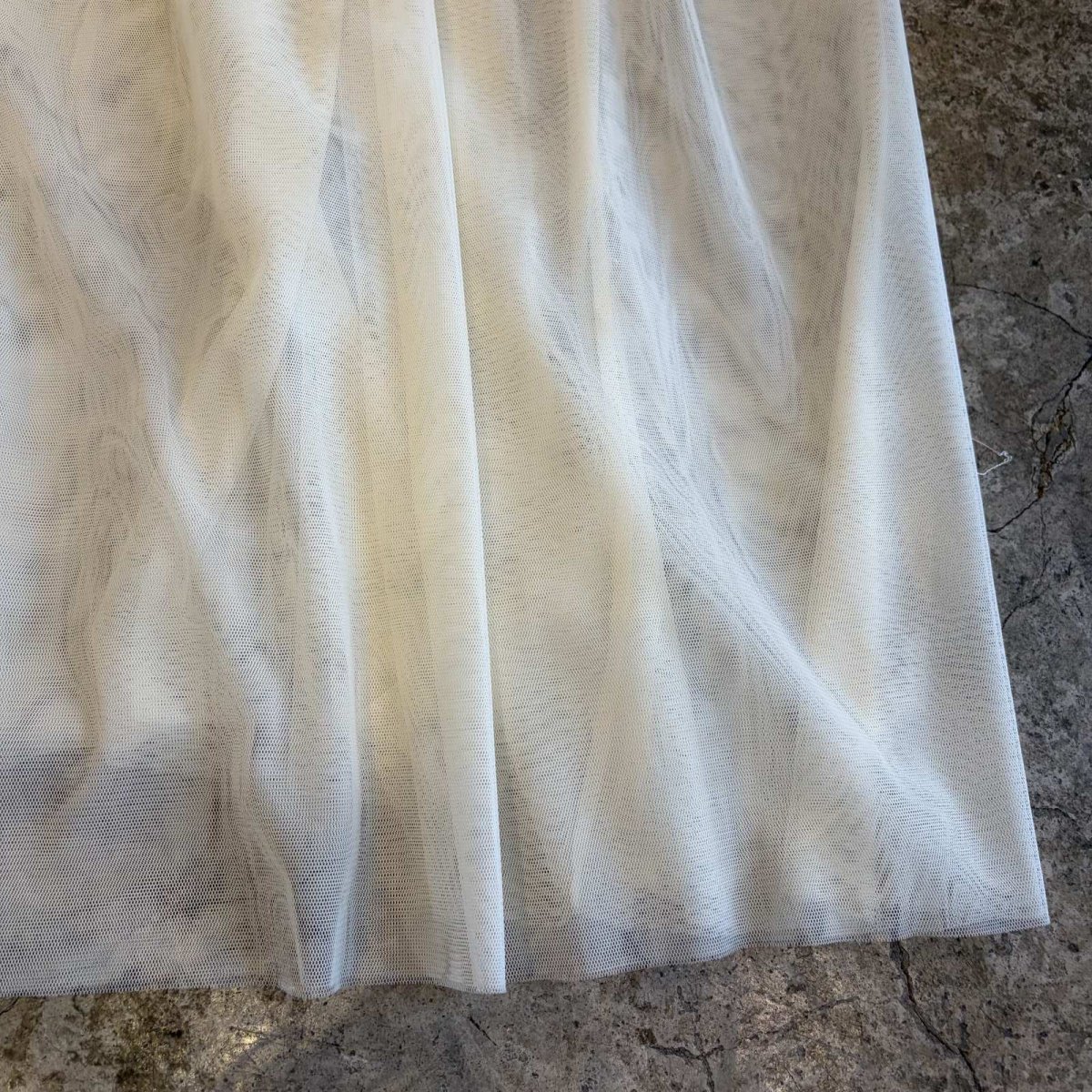 画像4: DESIGN TULLE LONG CAMISOLE ONE PIECE / Ladies M~L (4)
