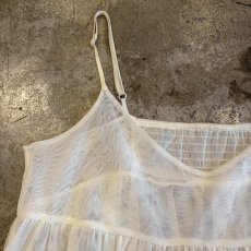 画像5: DESIGN TULLE LONG CAMISOLE ONE PIECE / Ladies M~L (5)