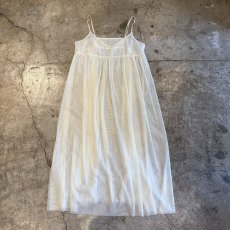 画像1: DESIGN TULLE LONG CAMISOLE ONE PIECE / Ladies M~L (1)