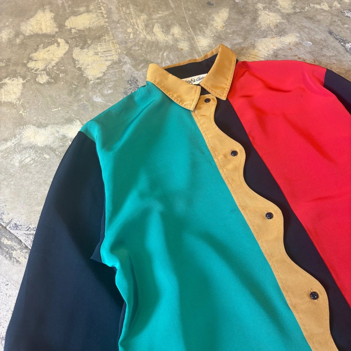 画像3: COLOR SWITCHED STYLE L/S SHIRT / Mens L (3)
