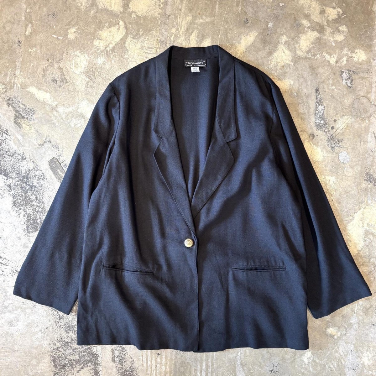 画像1: RAYON MIX SINGLE 1B TAILORED JACKET / Mens L (1)