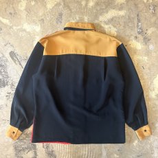 画像2: COLOR SWITCHED STYLE L/S SHIRT / Mens L (2)