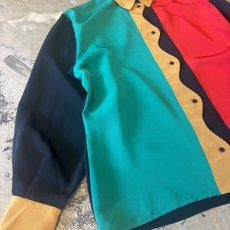 画像5: COLOR SWITCHED STYLE L/S SHIRT / Mens L (5)