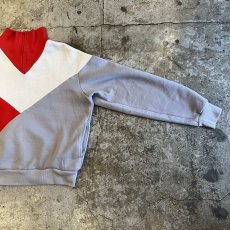 画像8: 80's【NIKE】3 COLOR DESIGN HALF ZIP SWEAT  / Ladies L (8)