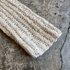 画像5: IVORY COLOR OVER DESIGN CABLE L/S KNIT TOPS / Ladies L  (5)