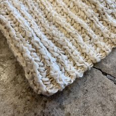 画像3: IVORY COLOR OVER DESIGN CABLE L/S KNIT TOPS / Ladies L  (3)