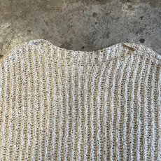 画像7: IVORY COLOR OVER DESIGN CABLE L/S KNIT TOPS / Ladies L  (7)