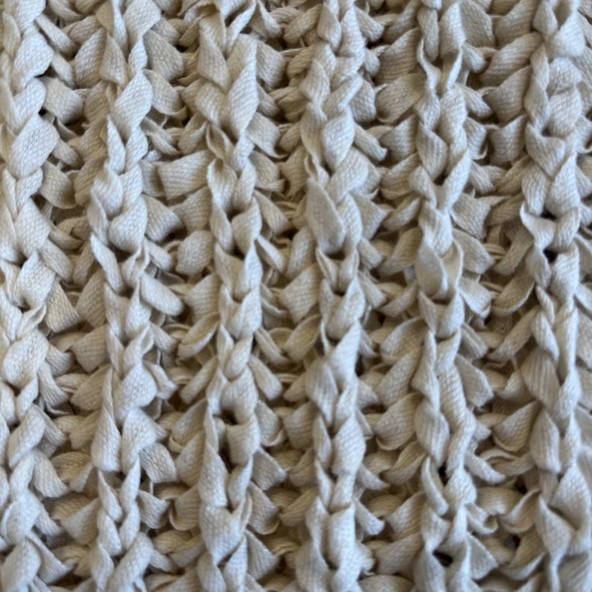 画像10: IVORY COLOR OVER DESIGN CABLE L/S KNIT TOPS / Ladies L  (10)