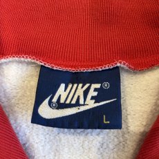 画像13: 80's【NIKE】3 COLOR DESIGN HALF ZIP SWEAT  / Ladies L (13)