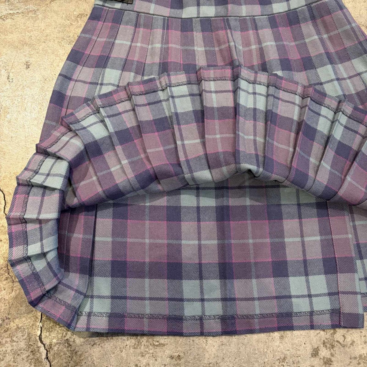 画像9: CHECK PATTERN SIDE BELT KILT WRAP DESIGN SKIRT / W27~W28 / MADE IN SCOTLAND (9)