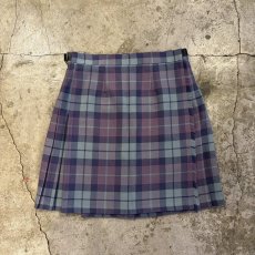 画像1: CHECK PATTERN SIDE BELT KILT WRAP DESIGN SKIRT / W27~W28 / MADE IN SCOTLAND (1)