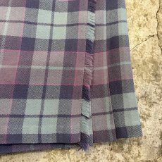 画像5: CHECK PATTERN SIDE BELT KILT WRAP DESIGN SKIRT / W27~W28 / MADE IN SCOTLAND (5)