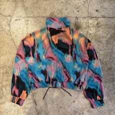 画像2: MARBLE COLOR ZIP UP HIGH NECK TRACK JACKET / Ladies M (2)