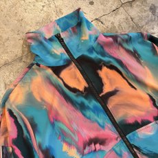 画像3: MARBLE COLOR ZIP UP HIGH NECK TRACK JACKET / Ladies M (3)