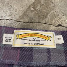 画像11: CHECK PATTERN SIDE BELT KILT WRAP DESIGN SKIRT / W27~W28 / MADE IN SCOTLAND (11)