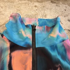 画像7: MARBLE COLOR ZIP UP HIGH NECK TRACK JACKET / Ladies M (7)