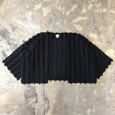 画像1: FRINGE STRIPE LINE FRONT OPEN S/S TOPS / Mens L  (1)