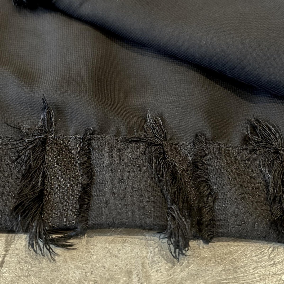 画像8: FRINGE STRIPE LINE FRONT OPEN S/S TOPS / Mens L  (8)