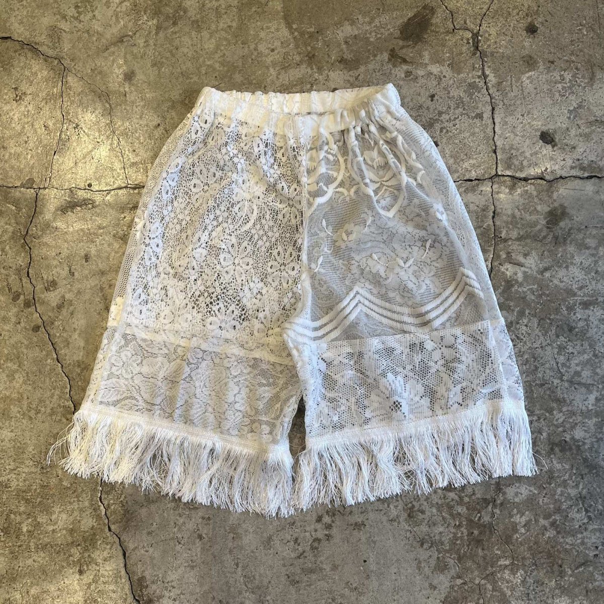 画像1: 【Wiz&Witch】"UNITED" FRINGE LACE SHORT PANTS / W23~W31 (1)