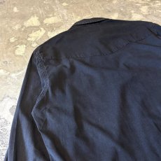 画像9: "WRANGLER" BLACK COTTON WESTERN L/S SHIRT / Mens XL (9)