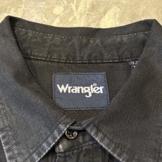 画像11: "WRANGLER" BLACK COTTON WESTERN L/S SHIRT / Mens XL (11)