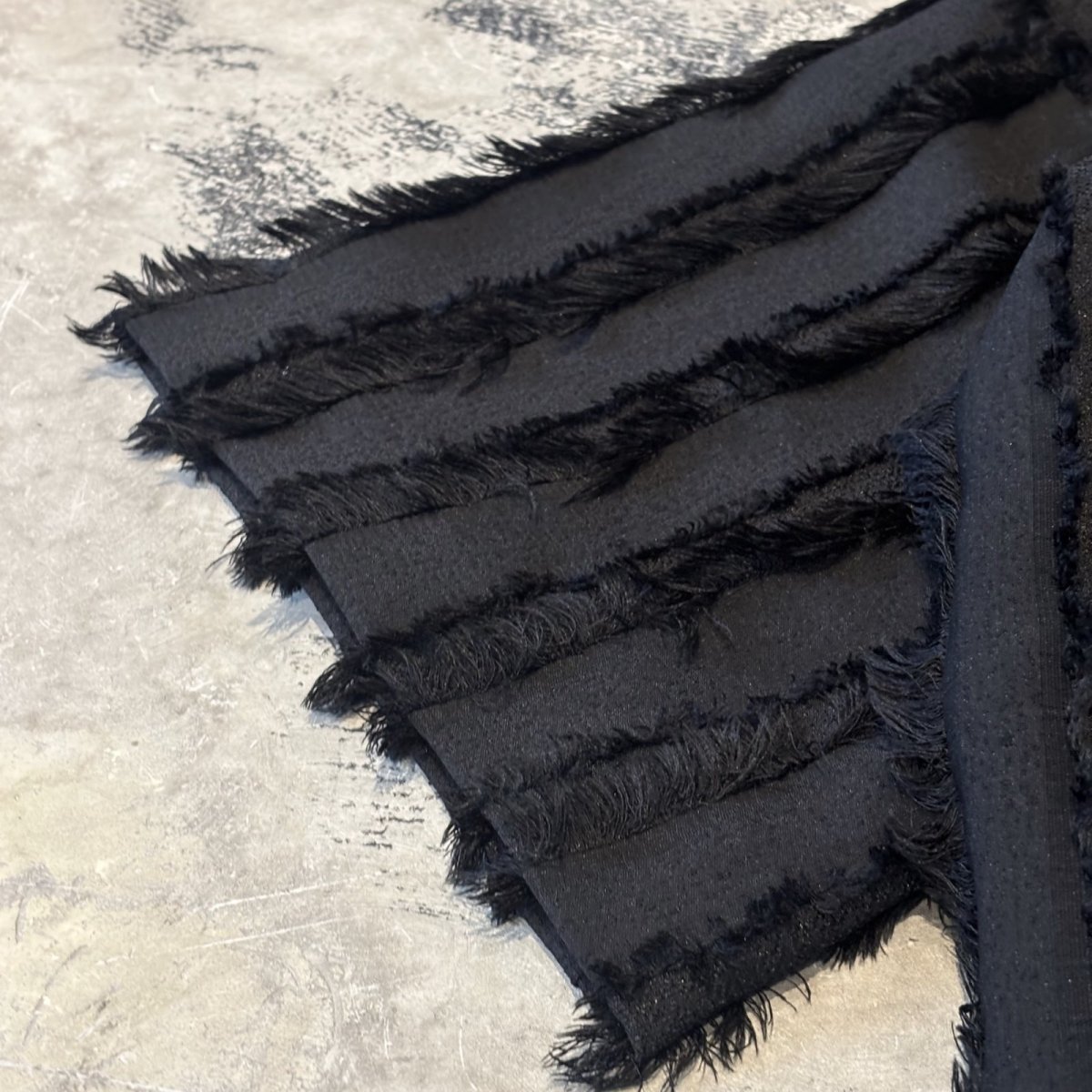 画像7: FRINGE STRIPE LINE FRONT OPEN S/S TOPS / Mens L  (7)