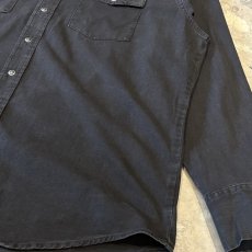 画像6: "WRANGLER" BLACK COTTON WESTERN L/S SHIRT / Mens XL (6)