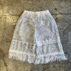 画像2: 【Wiz&Witch】"UNITED" FRINGE LACE SHORT PANTS / W23~W31 (2)