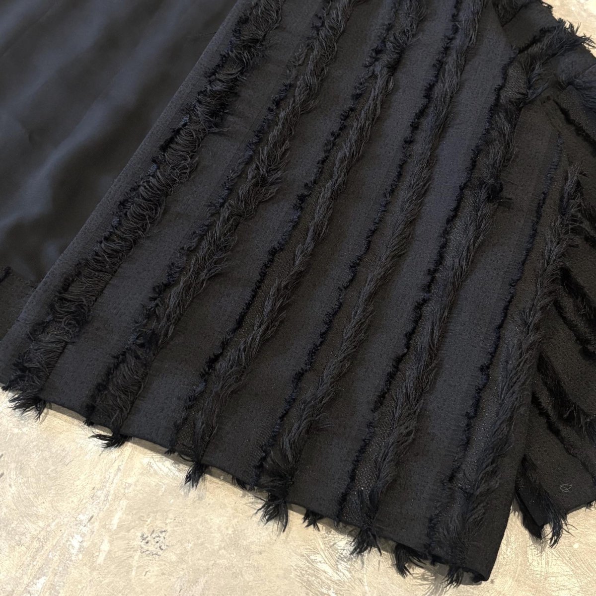 画像6: FRINGE STRIPE LINE FRONT OPEN S/S TOPS / Mens L  (6)