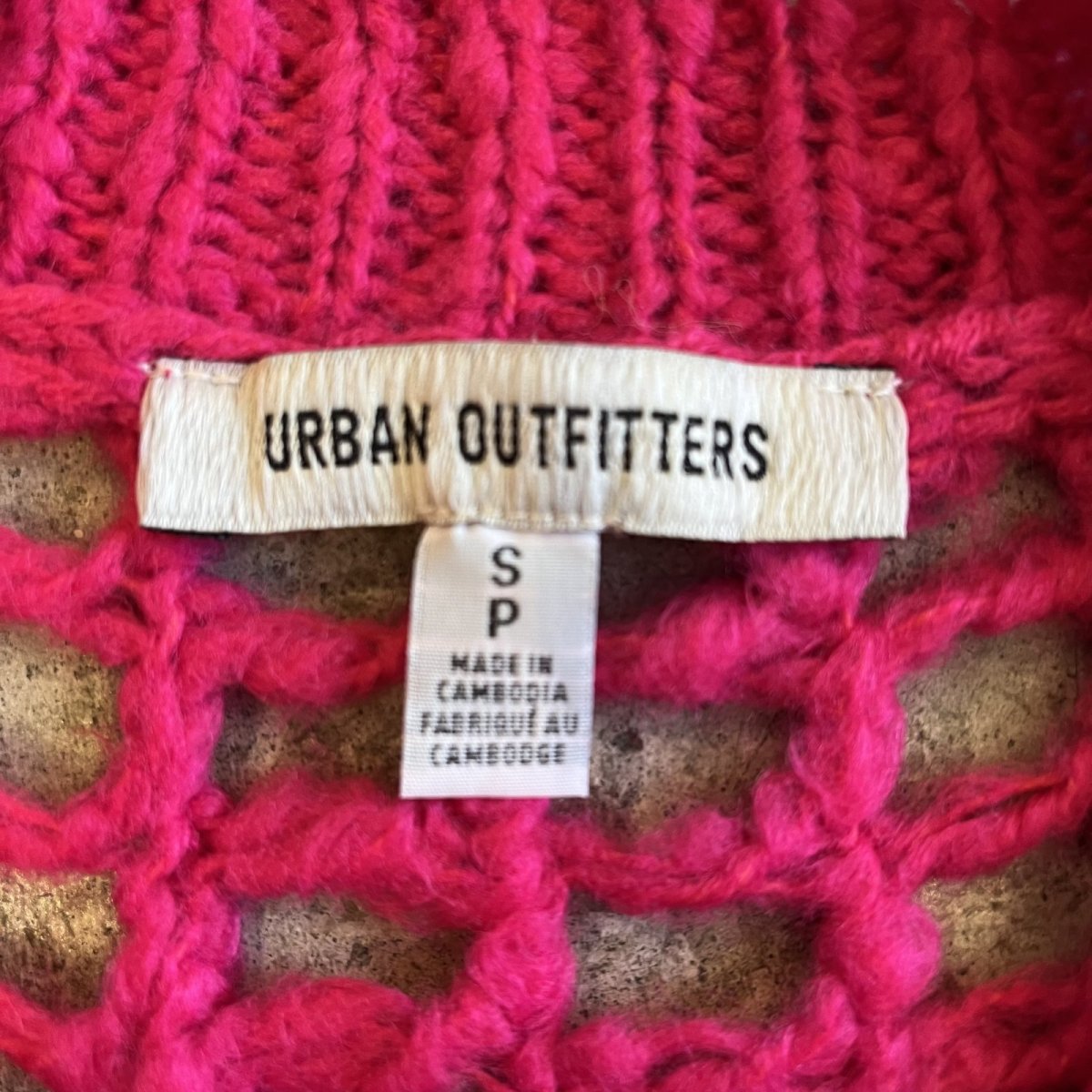 画像12: MESH DESIGN PINK COLOR OVER LOWGAUGE KNIT TOPS / Ladies L(S) (12)
