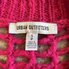 画像12: MESH DESIGN PINK COLOR OVER LOWGAUGE KNIT TOPS / Ladies L(S) (12)