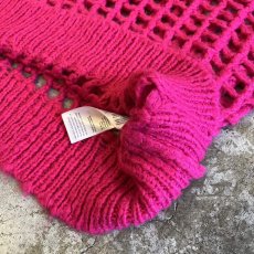 画像5: MESH DESIGN PINK COLOR OVER LOWGAUGE KNIT TOPS / Ladies L(S) (5)